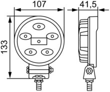 Hella Werklamp led VF 10-30V R900 800mm kabel | 1G0 357 108-012
