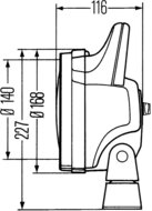 Hella Werklamp Matador z/rooster Zonder Schakelaar | 1G4 003 470-011
