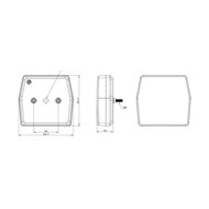 Fristom FT-224 LED Achteruitrijlamp Kabel 12V