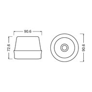 Osram LEDguardian ROAD FLARE Signal TA20 Zwaailamp Met Accu