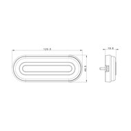Fristom FT-072 B LED Markeringslamp Wit + Reflector