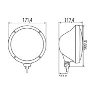 Hella Rallye 3003 Compact Halogeen Verstraler Chroom Helder | 1F3 010 119-111