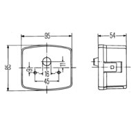 Achterl 88x89mm 12V rechts 2SD 002 776-241