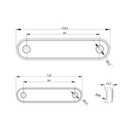 Fristom FT-073 ZIEL LED Markeringslamp Groen Lang