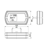 Horpol LED Achterlicht Cleo 3-functies LZD 2790