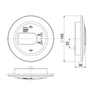 Horpol LED Mist- en Achteruitrijlamp Links Chrome LUNA LZD 2452