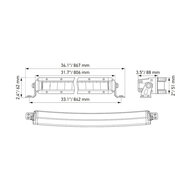Hella ECE Black Magic Double Curved LED Lightbar 30&quot; 76CM | 1FJ 358 196-611