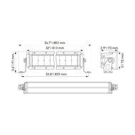 Hella Black Magic Double LED Lightbar 30" 76CM | 1GJ 358 197-411