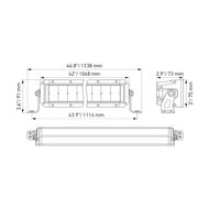 Hella ECE Black Magic Double LED Lightbar 40&#039;&#039; 102CM | 1FJ 358 196-421