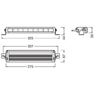 Osram LED Lightbar Verstraler VX250-SP 28cm