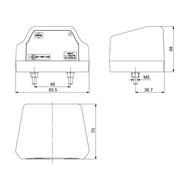 Horpol LED Kentekenverlichting 12-24V Zwart NEON-Look LTD 2833