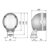 Wesem Halogeen Werklamp Rond H3