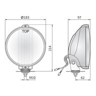Wesem Halogeen HOS2 Verstraler (LED Ring) + 12V Lampjes
