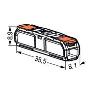 Wago 221-2411 Verbindingsklem Doorverbinder 60 stuks