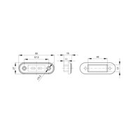 Fristom LED Markeringslamp Rood FT-015