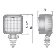 Wesem 14W LED Blue Spot Met Deutsch-DT