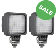 2X LED werklamp breedstraler 1500LM + Deutsch-DT
