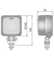 LED werklamp breedstraler 2500LM + Deutsch-DT
