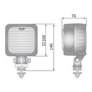 LED Werklamp Breedstraler 2500LM + AMP Faston