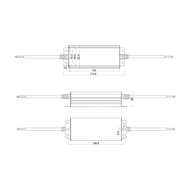 Waterdichte 12 Volt DC 100W LED Voeding
