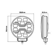 X-Spider Toxic LED Verstraler Rond | DRL + LED Flitser