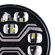 X-Spider Toxic LED Verstraler Rond | DRL + LED Flitser