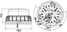 Zwaai-flitsl K-led 2 0 10-32V ro vast or 2XD 011 557-021