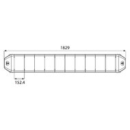 Dasteri LED Zwaaibalk Oranje 183CM + Werkverlichting + Afstandsbediening