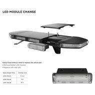 Dasteri LED Zwaaibalk Oranje 137CM + Werkverlichting + Afstandsbediening