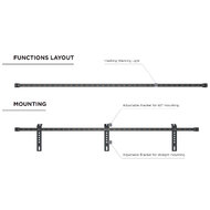 Dasteri LED Flitsbalk Ultra Slim Oranje 184CM 12/24V