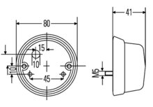 Hella Positielicht Helder Ø80mm | 2PF 001 259-631
