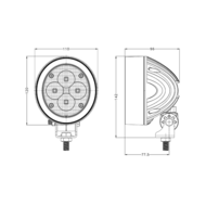 40W LED Werklamp Ovaal 3600LM | Draaibare Voet