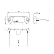LED Flitser Oranje 12-24V | 3-LED