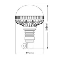 LED Flitslamp Oranje 12-24V | DIN Steun
