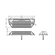 24W LED Scene Lamp + LED Flitser
