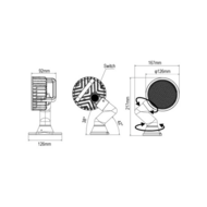 45W Verstelbare LED Werklamp Met Arm Rond