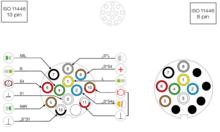 13-Polige Contrastekker Kunststof