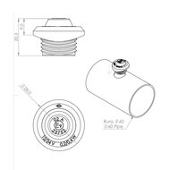 Horpol LED Positielamp Wit Ronde Montage LD-2631