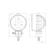 30W LED Werklamp Rond 3000LM | Verstelbaar