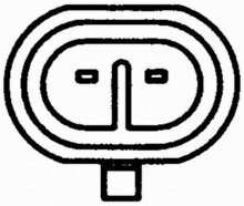 Contourl  led wi/ro  AMP ADR  12V 2XS 205 020-007