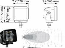 Hella LED Cube Set 3.2&quot; Breed | 1FA 358 176-811