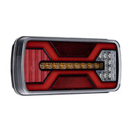 X-Spider LED Achterlicht  + Mistlicht | Kentekenverlichting | 5P Bajonet | Links