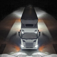 LED Manoeuvreerlamp CRP1 Langwerpig 2200LM + Kabel