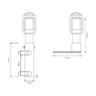 DIN Zwaailampsteun Inklapbaar