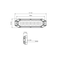LED Flitser Oranje 12-24V | 12-LED