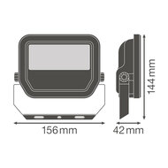 Ledvance FL 20 17W LED Bouwlamp 230V Zwart 4000K Neutraalwit