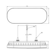 Fristom FT-320 LED Achterlicht 3-Functies + Kabel