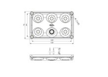 Horpol LED Interieurlamp Zwart 12-24V | Drie Standen