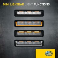 HELLA Black Magic Edgeless Pro Mini 7 inch LED Lightbar | 2.154 lumen