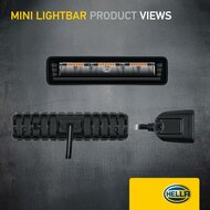 HELLA Black Magic Edgeless Pro Mini 7 inch LED Lightbar | 2.152 lumen